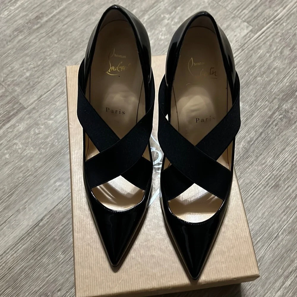 Christian louboutin sharpstatgram patent pumps 37 - Picture 1 of 11